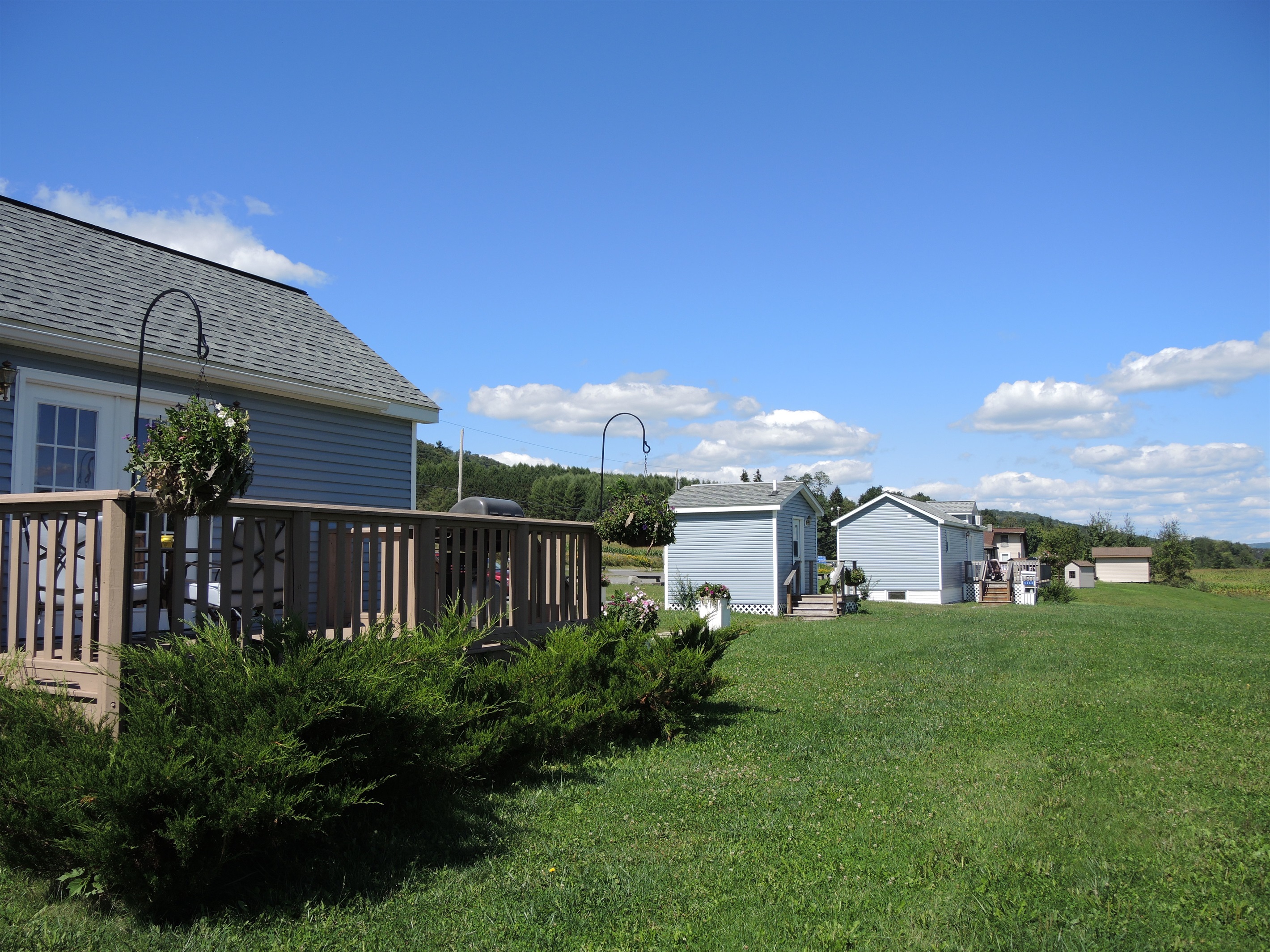 Breezy #1 on left, shared laundry, Breezy #2 on right