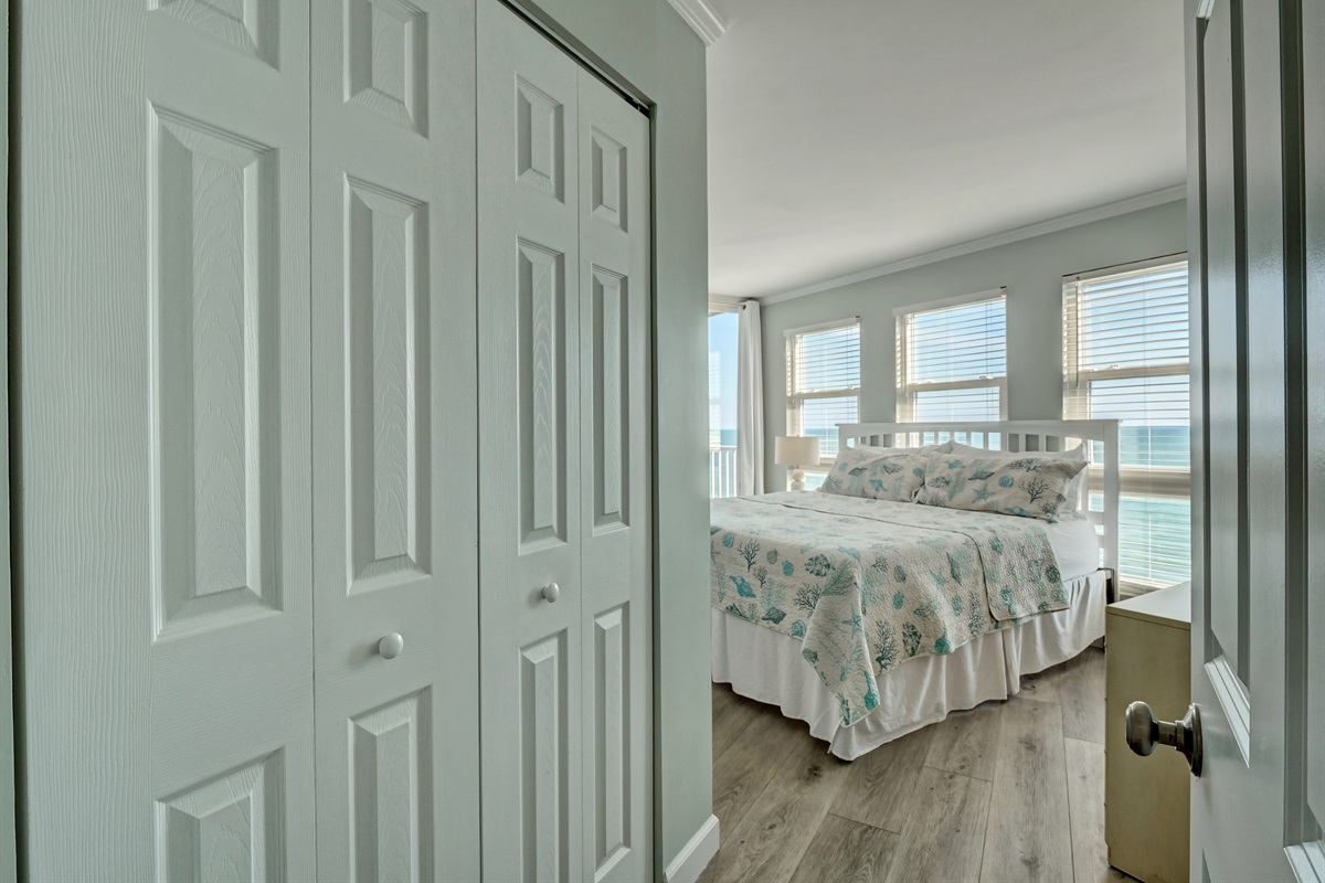 Entering the master bedroom