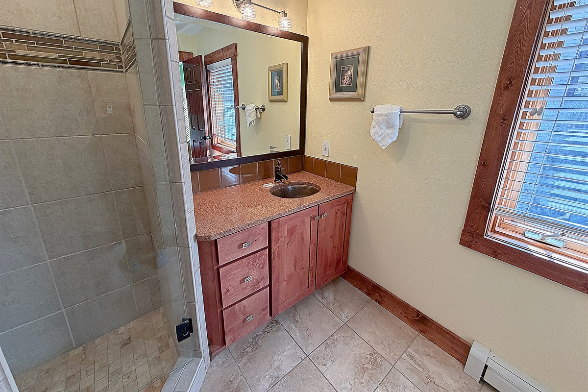 Full bathroom attached to Bedroom #2