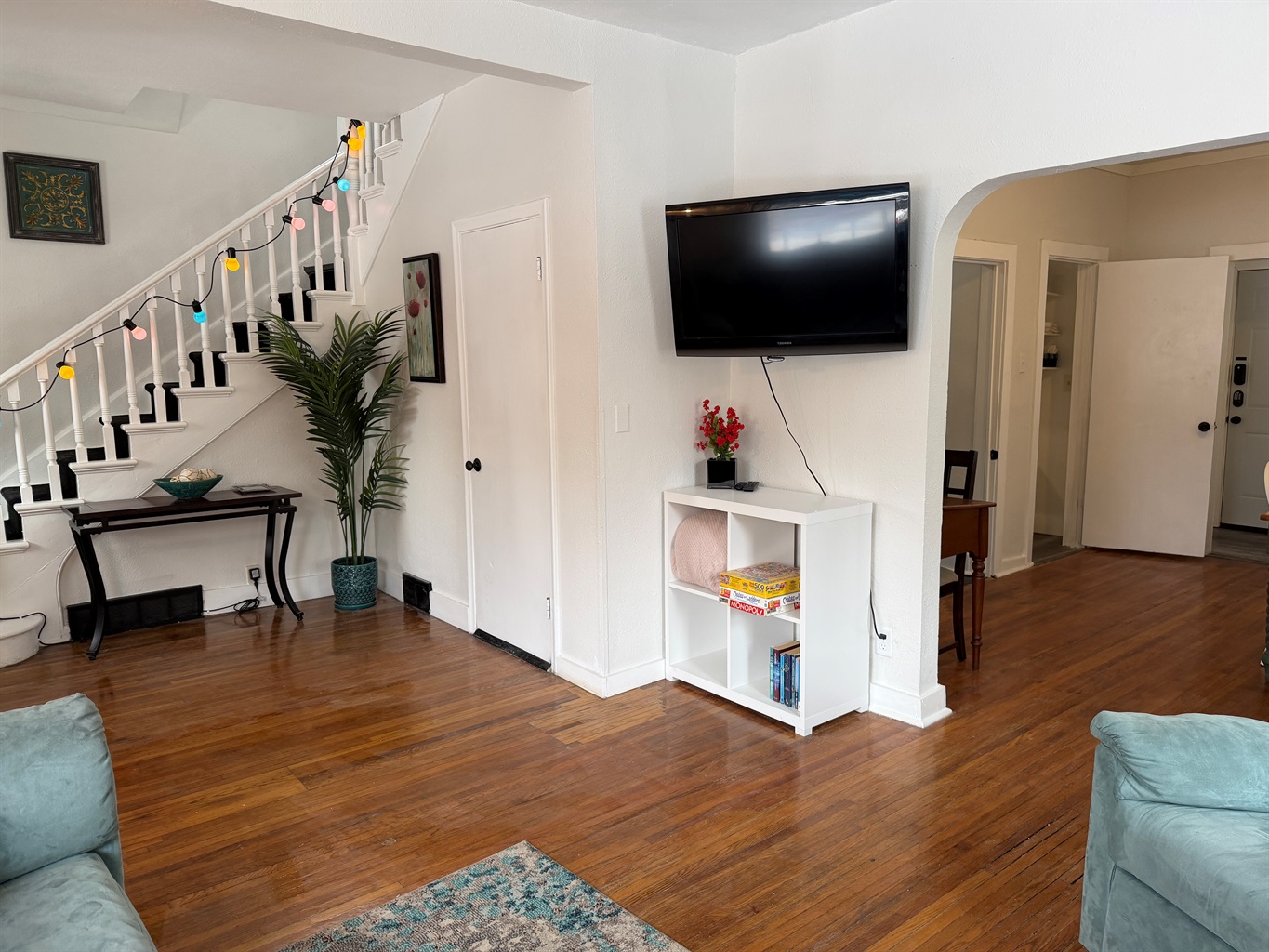 The Roku-enabled TV offers access to all your own streaming services.