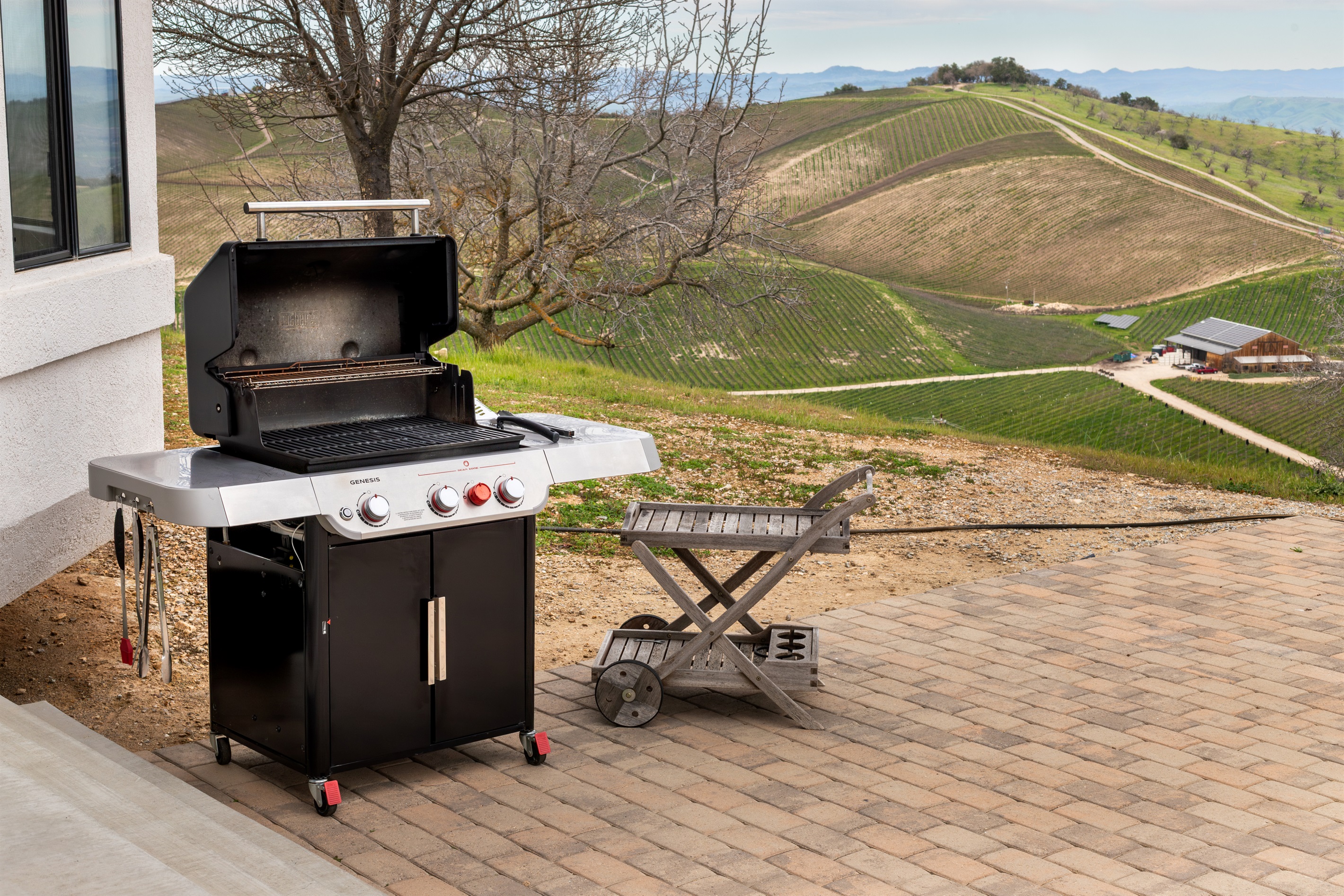 Fire up the Weber with the entire Adelaida District spread out before you. Grilling at the Hilltop Guest House comes with a view that no restaurant can match.