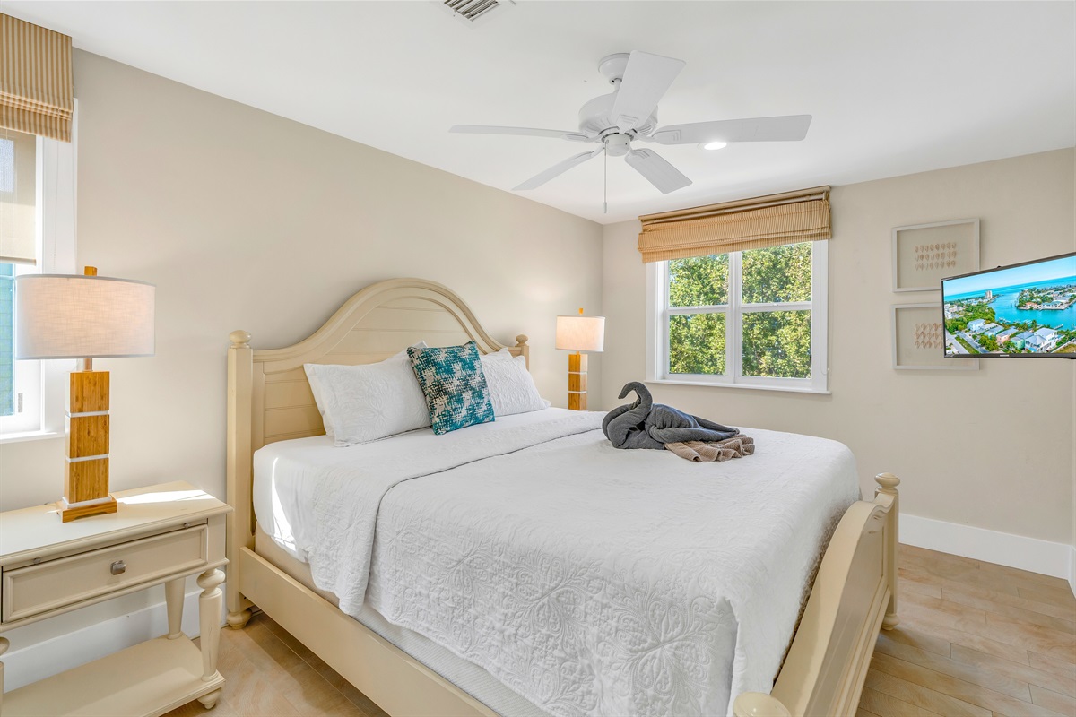 A king sized bed in bedroom #2...