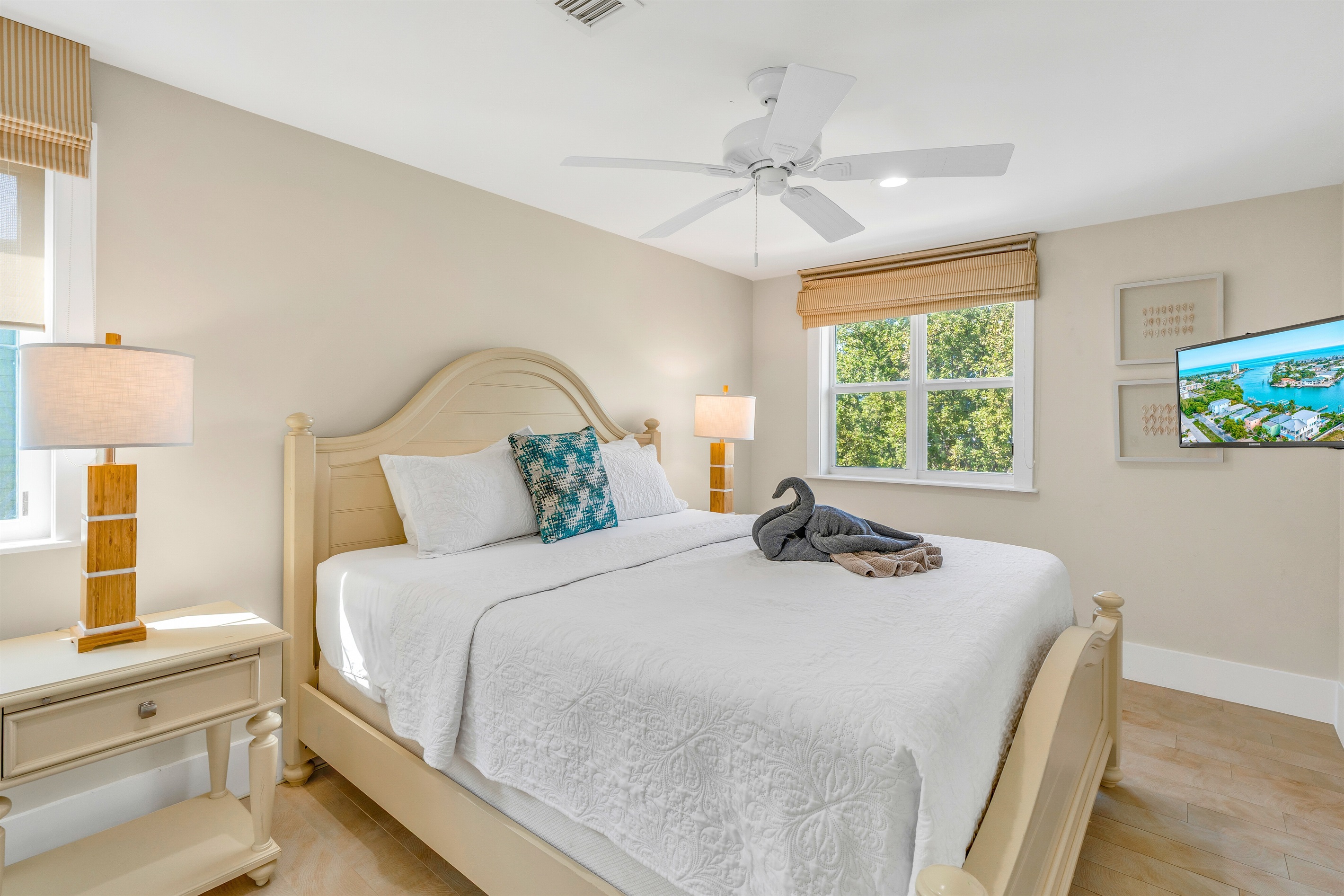 A king sized bed in bedroom #2...