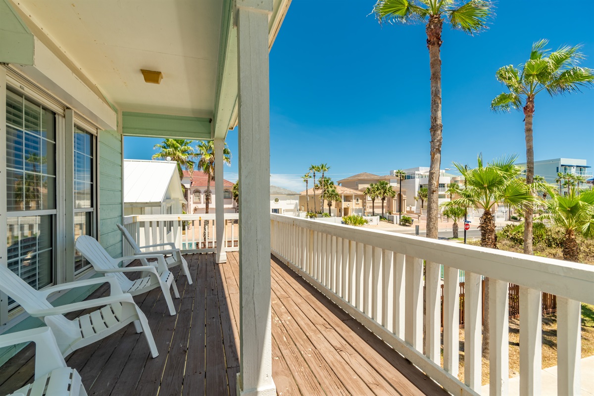Our front-facing balcony.