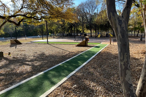 Multiple outdoor game options keep everyone entertained