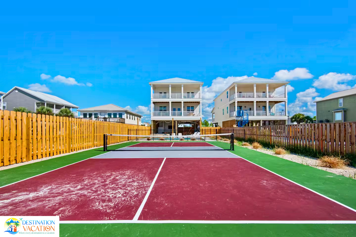 Private sports court brings fun to every getaway.