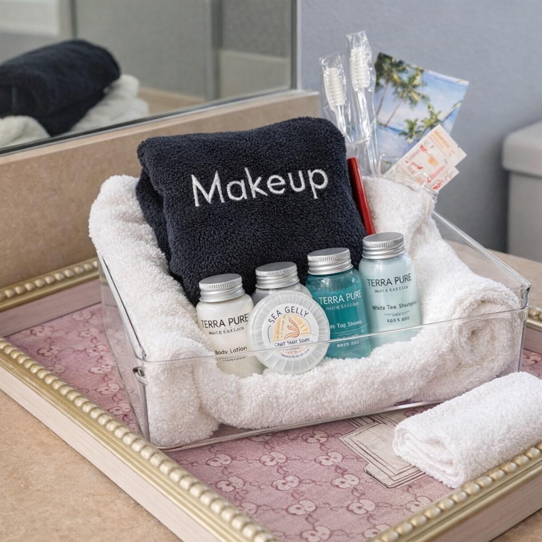 🛁 Relax in clean, hotel-style bathrooms—professionally sanitized and stocked with amenity baskets for your comfort.