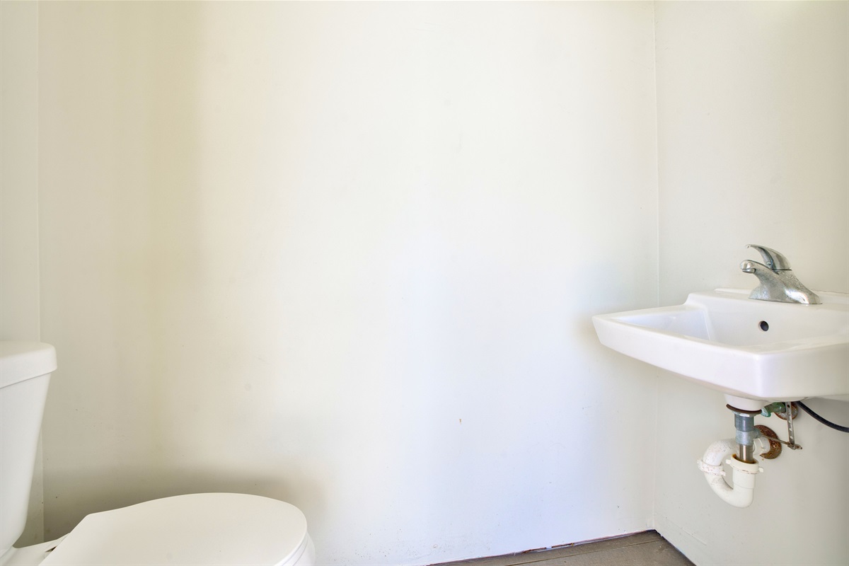 Get an outdoor bathroom in the cabana so you don't have to go all the way inside when hanging out in the pool or cleaning the days fish at the dock.