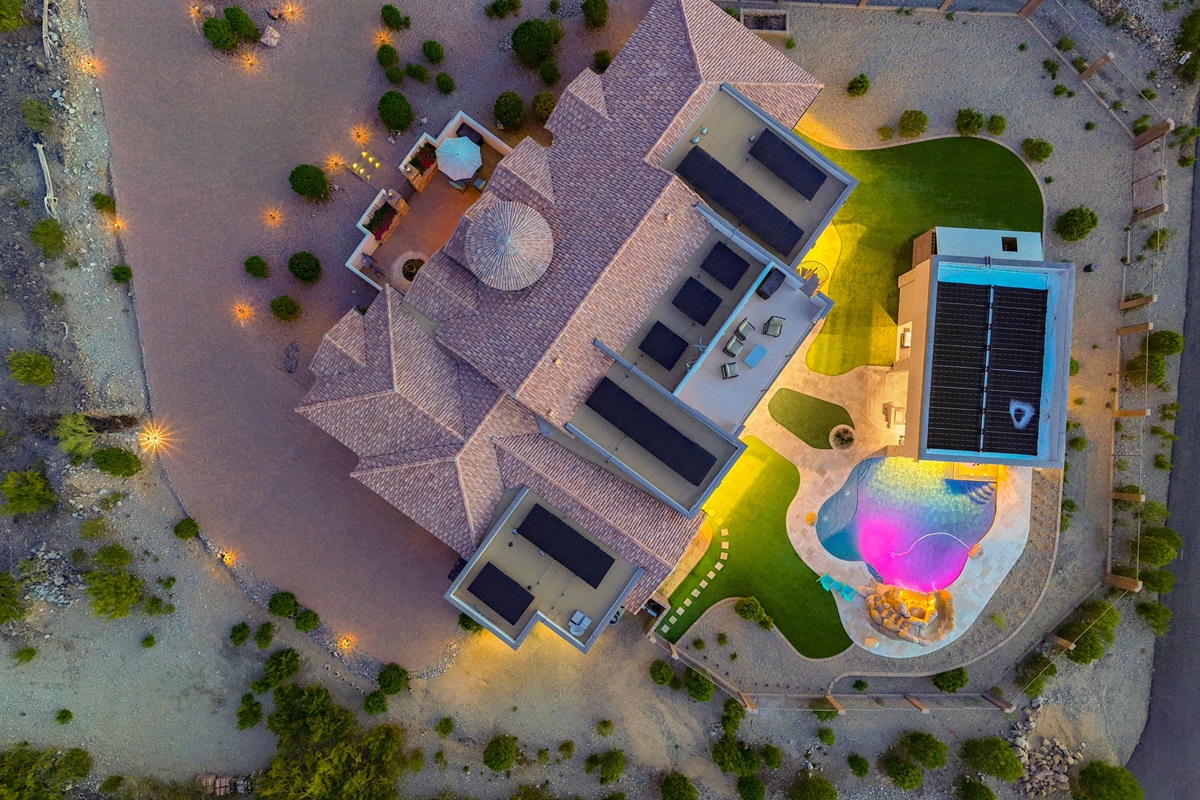 Wide Exterior View of the Entire Property.