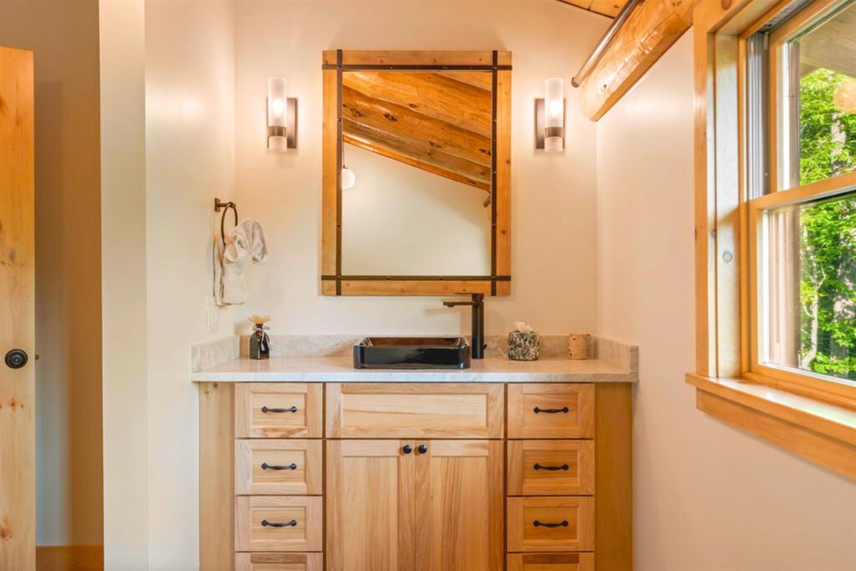 Easy access to a full bath on the main level.