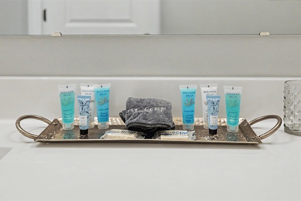 Toiletries provided