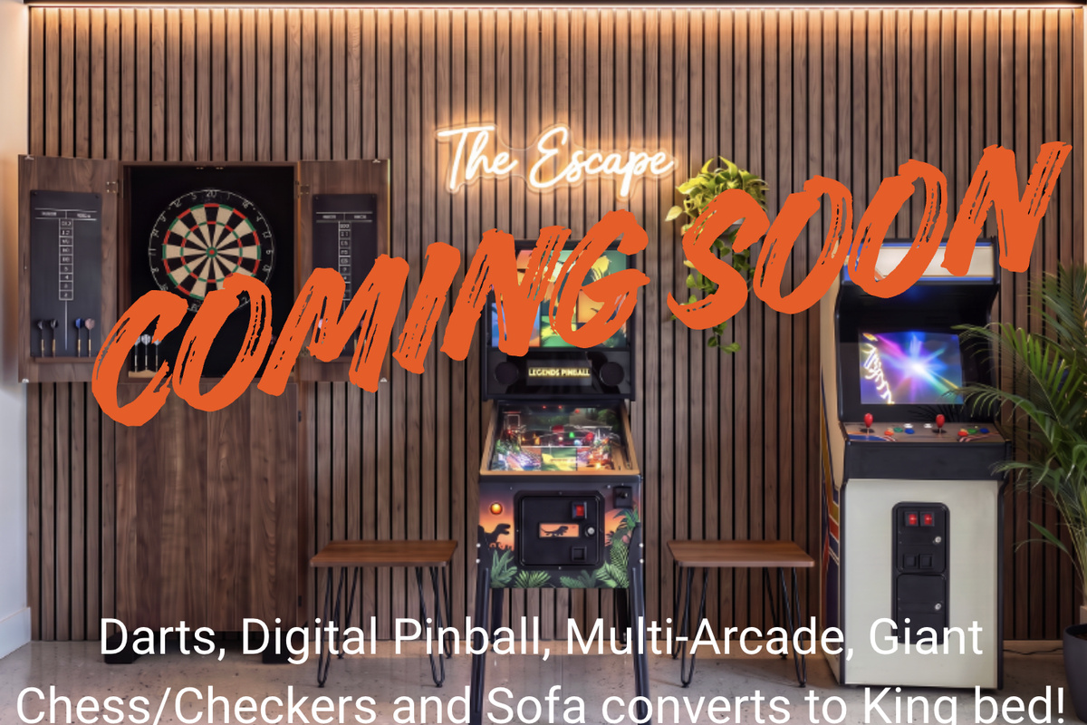 Hang out in our upcoming new Game Room! Scheduled completion around October 1st.