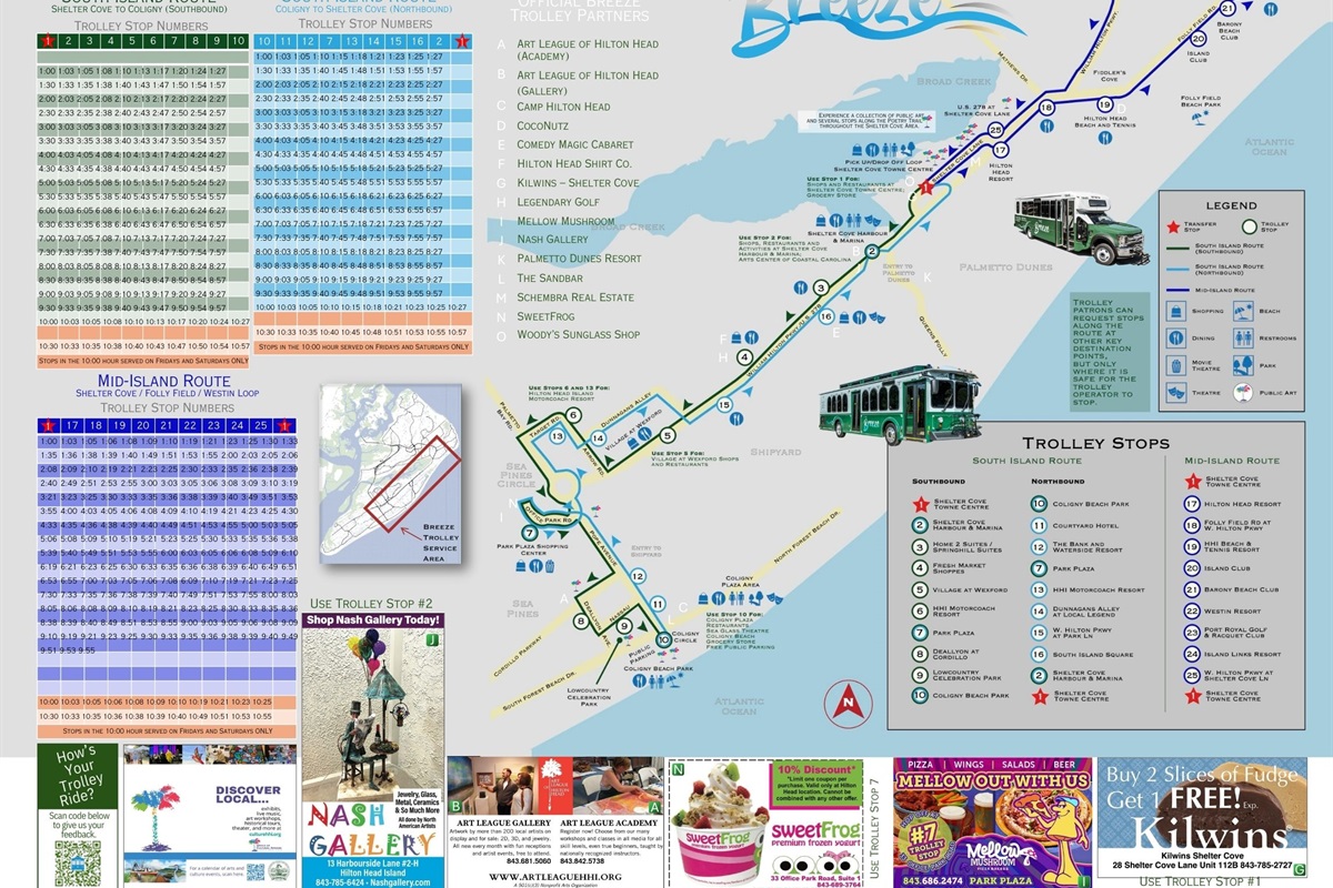 The Breeze, Hilton Head's Free Trolley (Ride all over the island for free!)