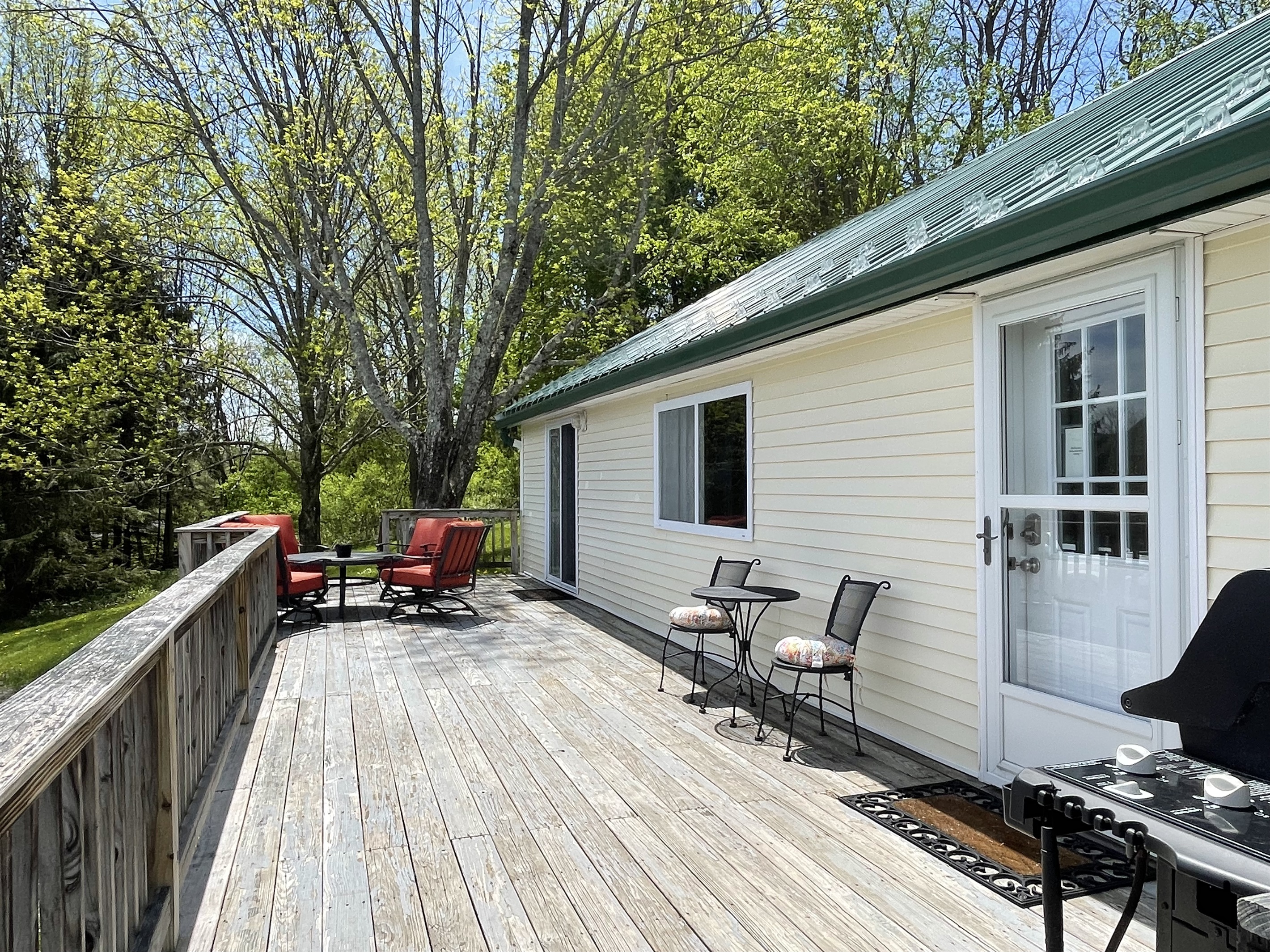 Front deck and entrance
