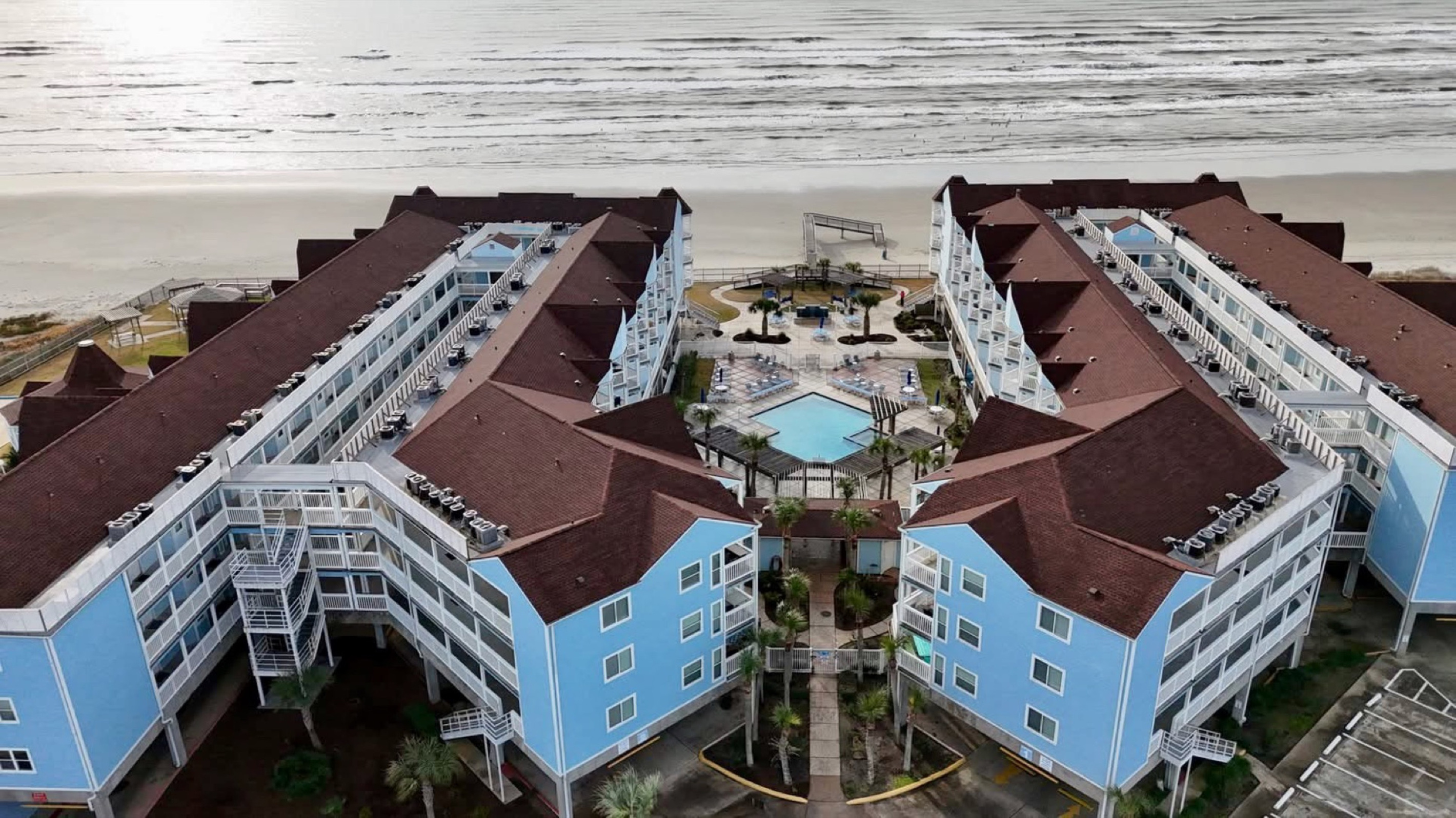 No roads to cross—just step out and stroll straight from your condo to the sand and surf.