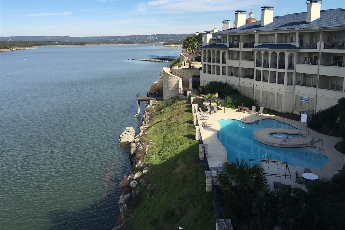 View of Lake Travis and South Pool