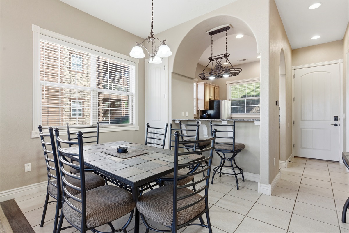 Cozy dining space for shared meals.