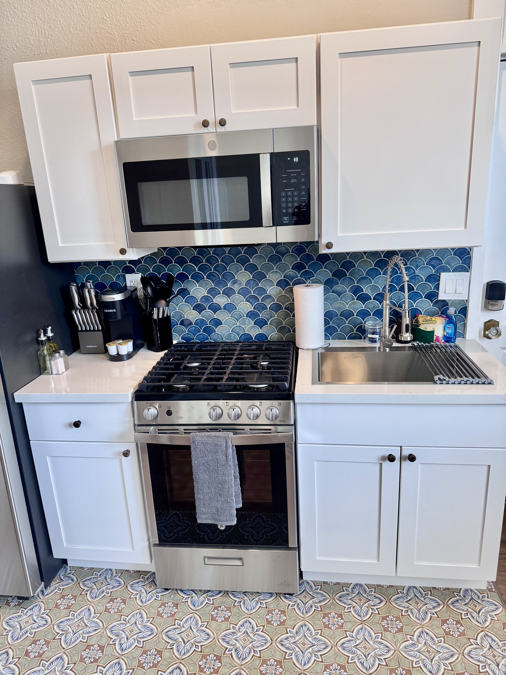 Enjoy the convenience of a private, fully equipped kitchen—perfect for whipping up a meal or a morning coffee.
