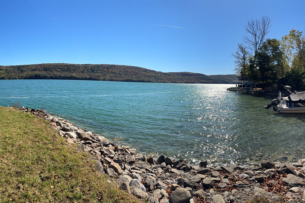 Shared waterfront on Otsego Lake
