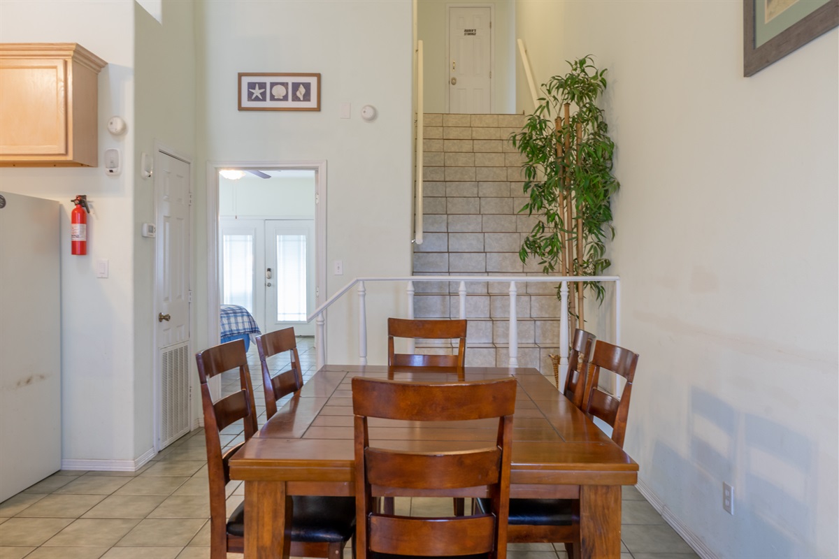 Dinning area and access stairs to Bedroom #2