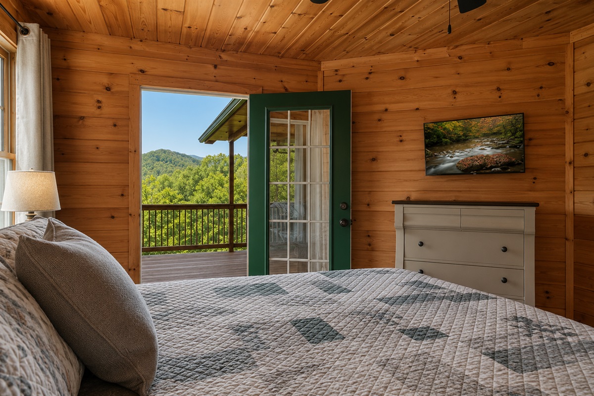 Deck off the Main Level King Suite
