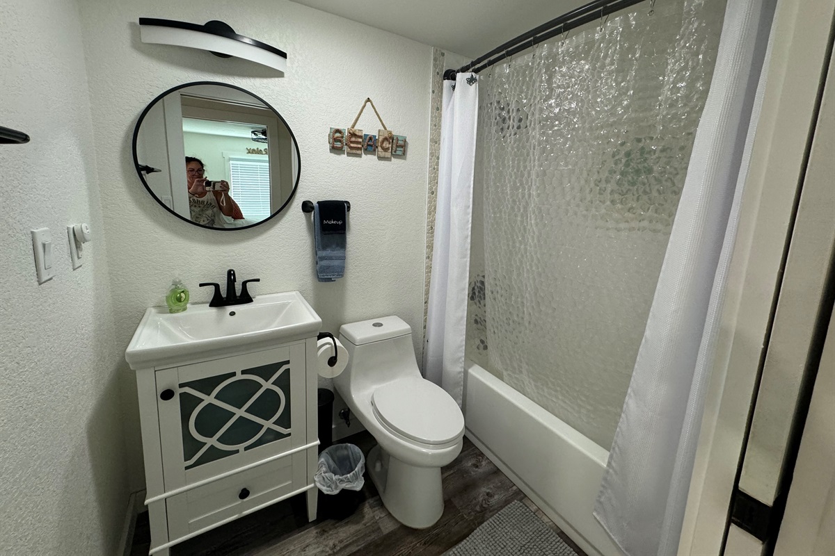 Bathroom with tub/shower combo