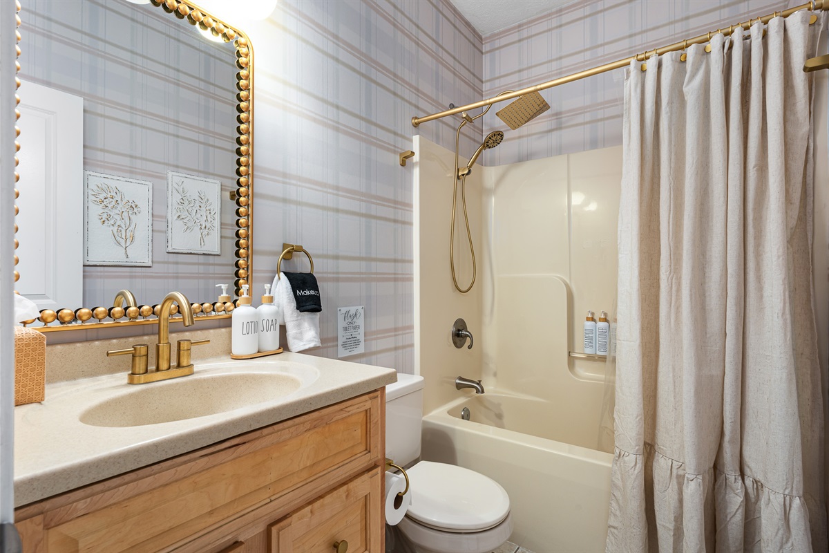 Unwind with a movie from bed — every detail in this king suite was designed for both comfort and style