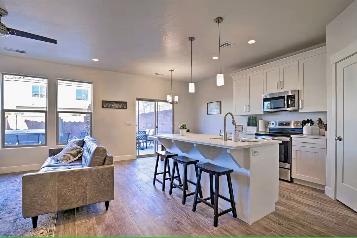 Spacious open area with large windows.