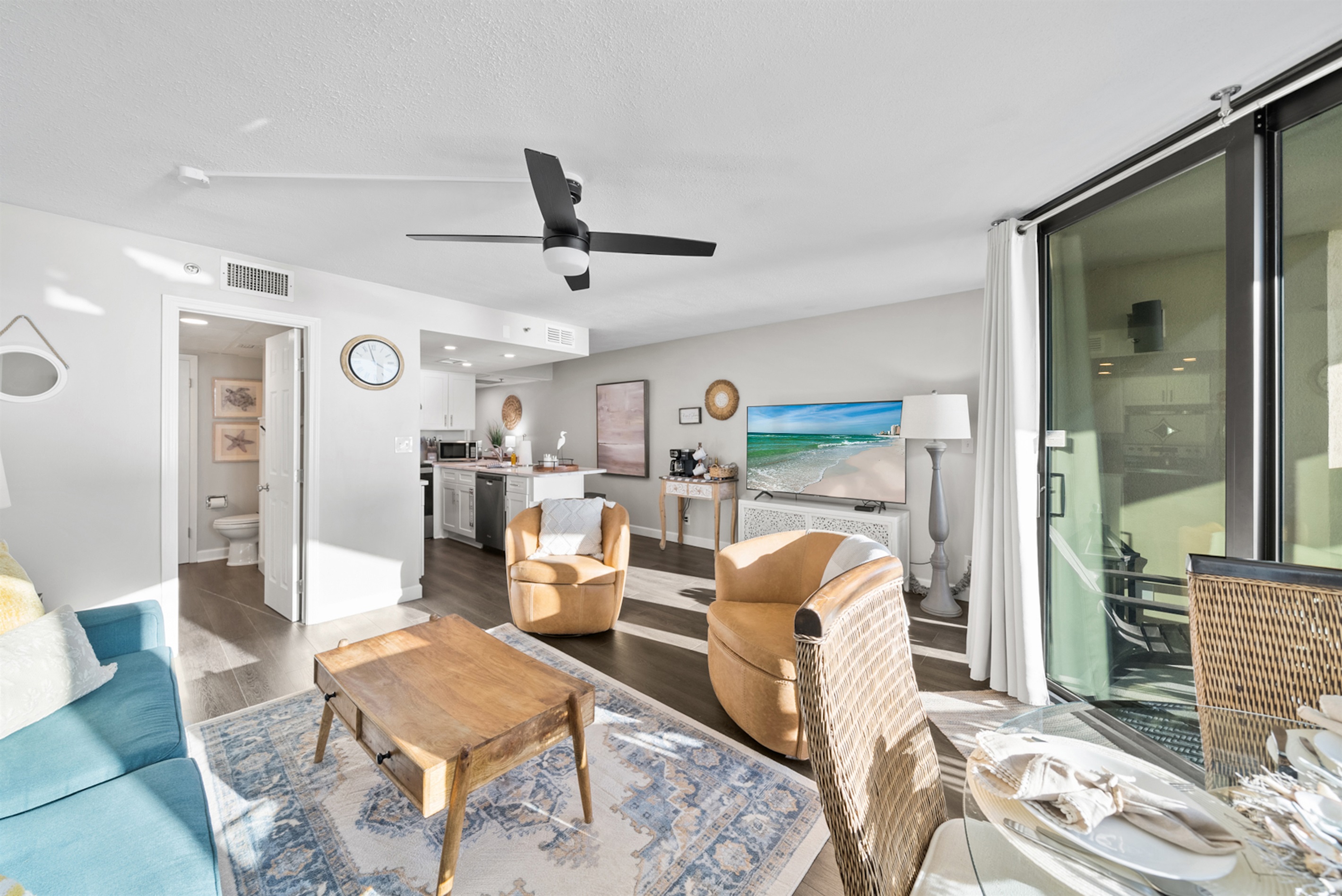 Convenient Bathroom Entrance From Living Area