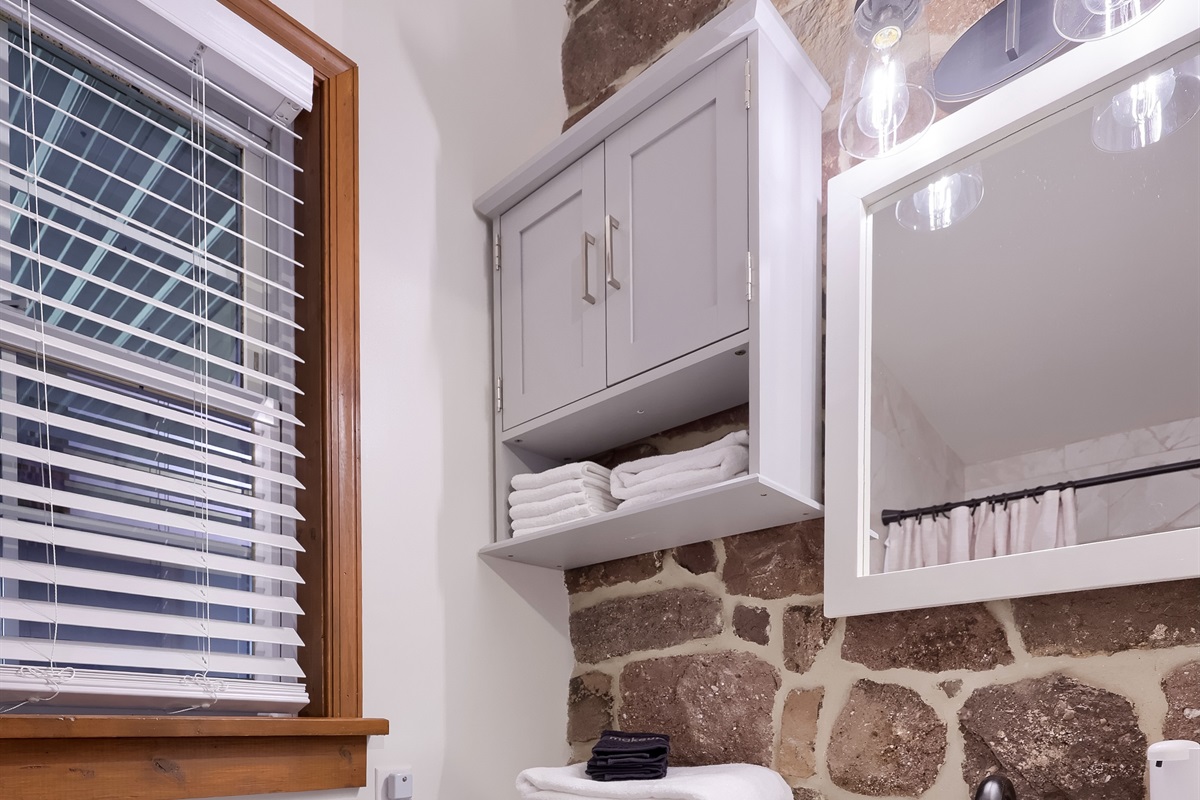 Main Floor Bathroom, accessed from Living Room