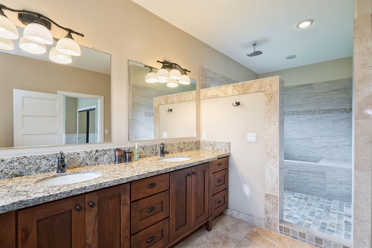 Primary ensuite bath and shower