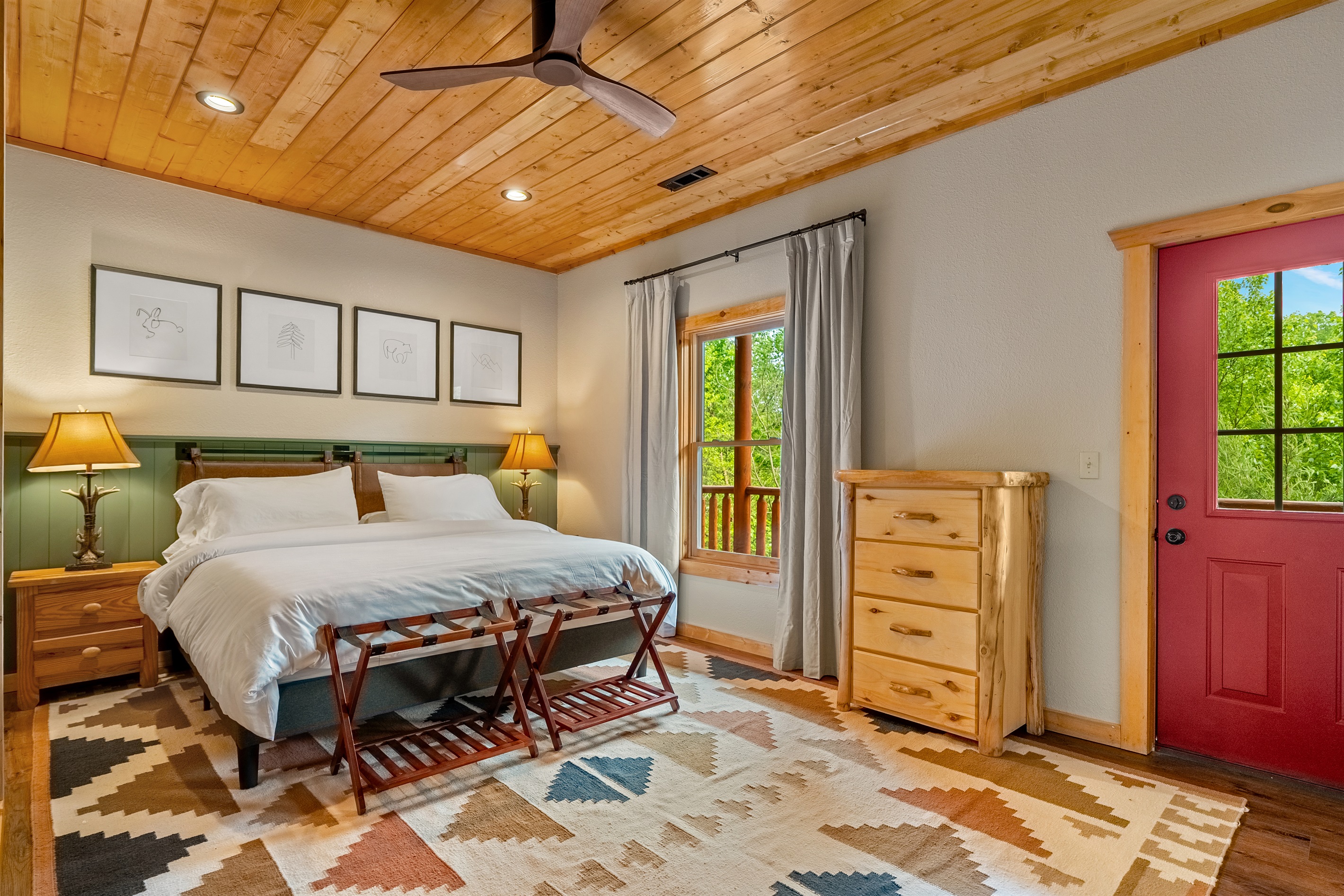 Enjoy the serenity on our lowest floor suite! (Bedroom 8)