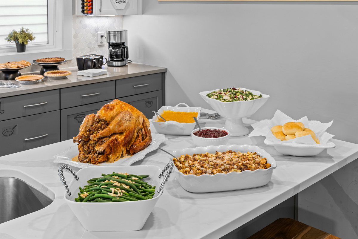 Enjoy a fully prepared Thanksgiving feast in the comfort of your home away from home