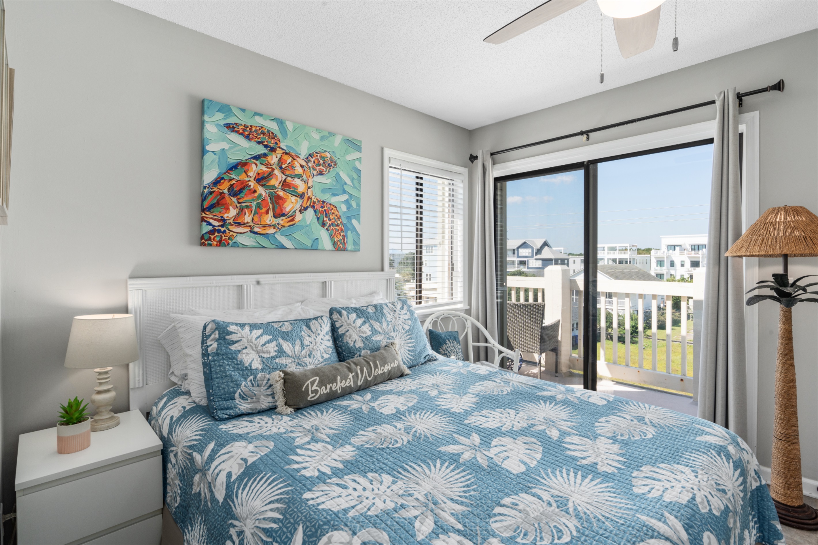 Bedroom, town balcony