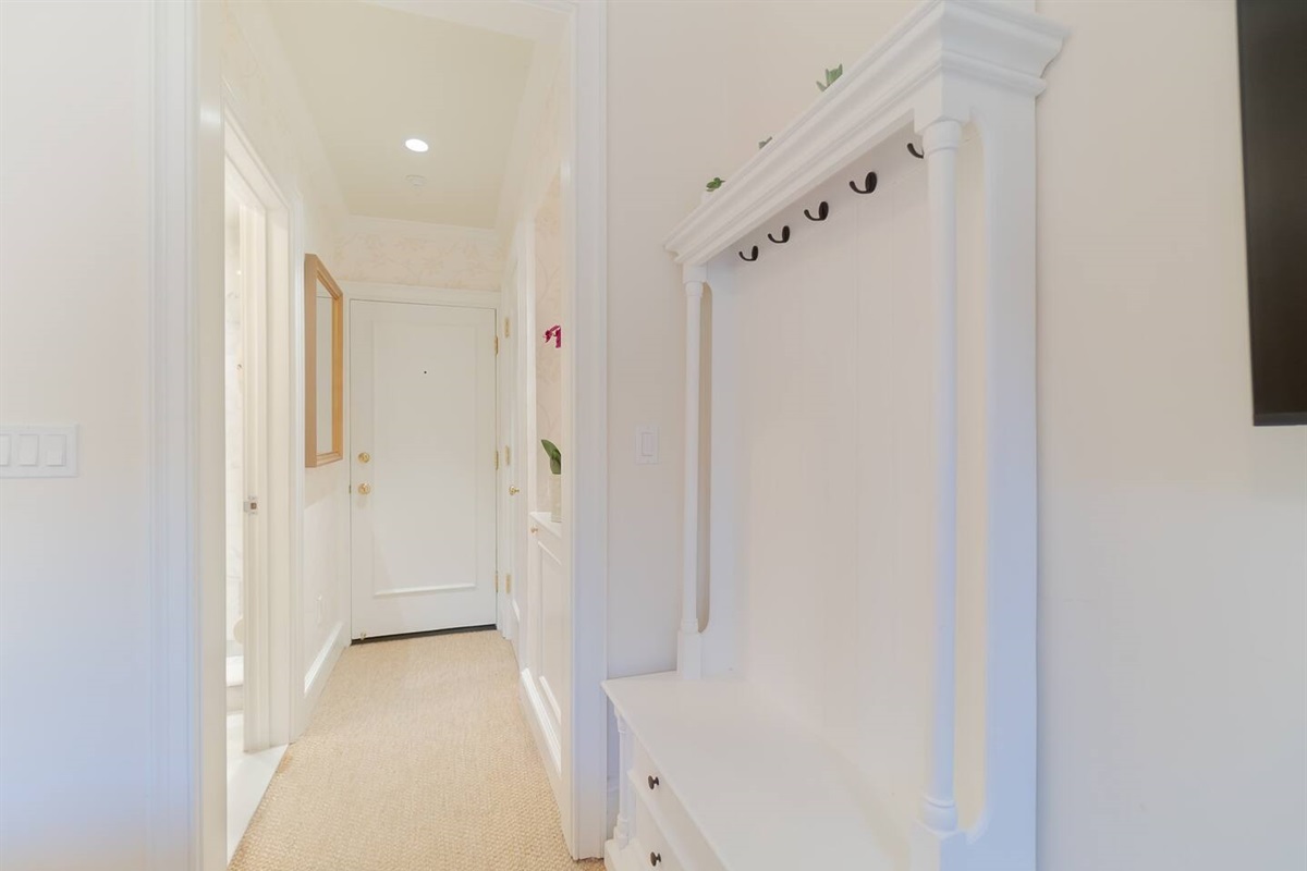 Hall tree to hang extra clothes with drawers