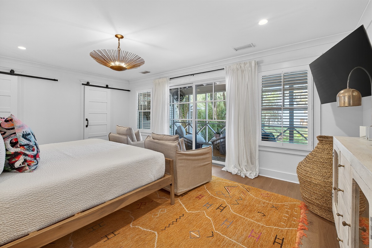 Wake up and step straight onto your own private porch for fresh air and coastal views