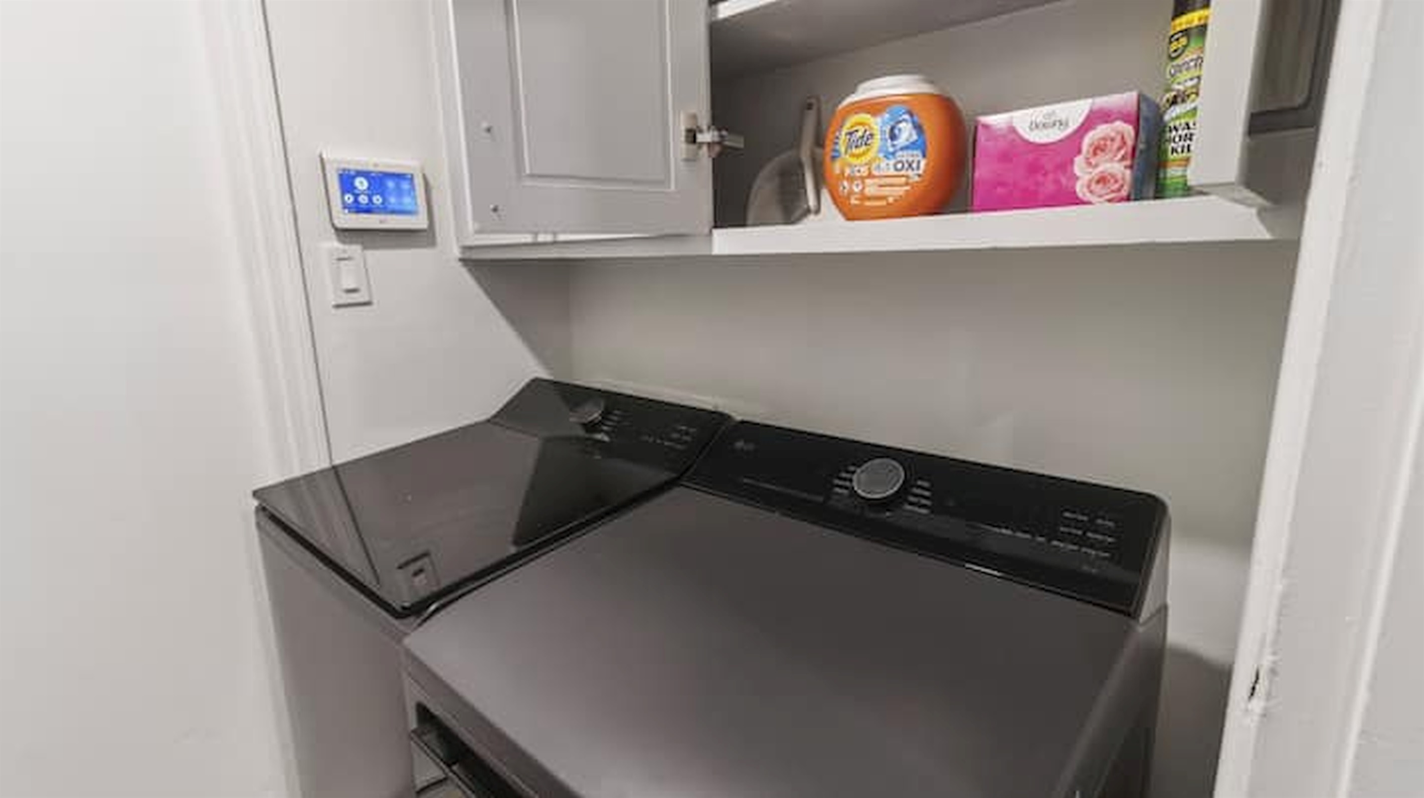 In-home washer and dryer available for added convenience during your stay.