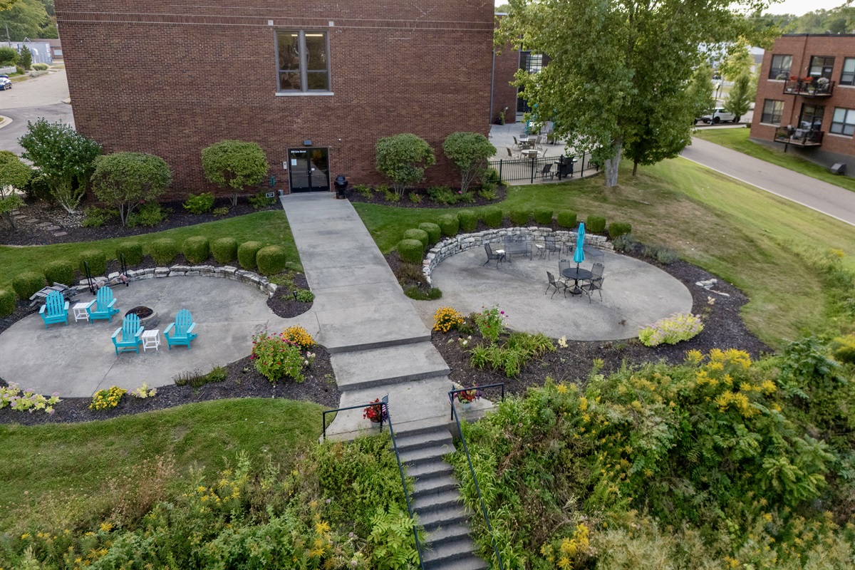 A great space to enjoy your morning coffee. Escape to the community patio for a peaceful outdoor experience.  