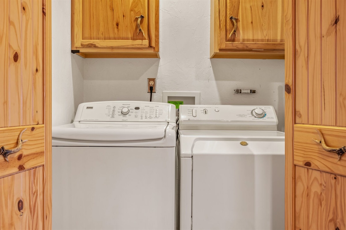 Full size washer and dryer