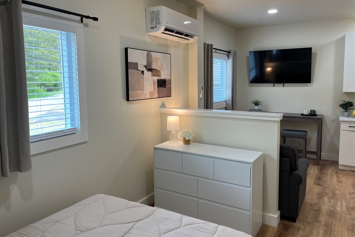 Sleeping and living area