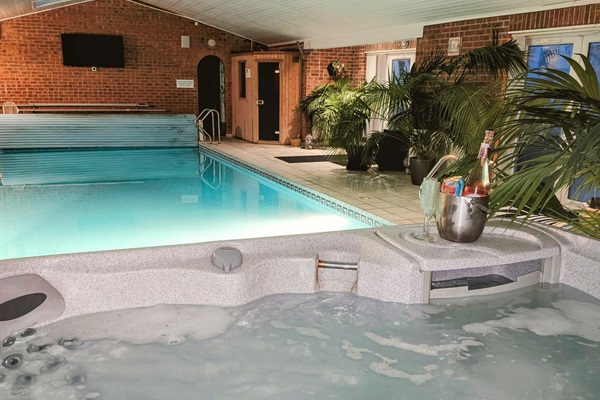 Let the HotTub jets massage those cares away