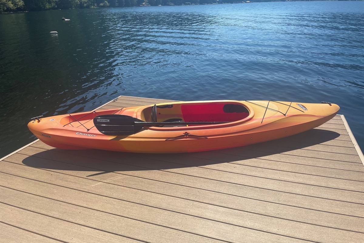 Ten foot adult kayak, five available.