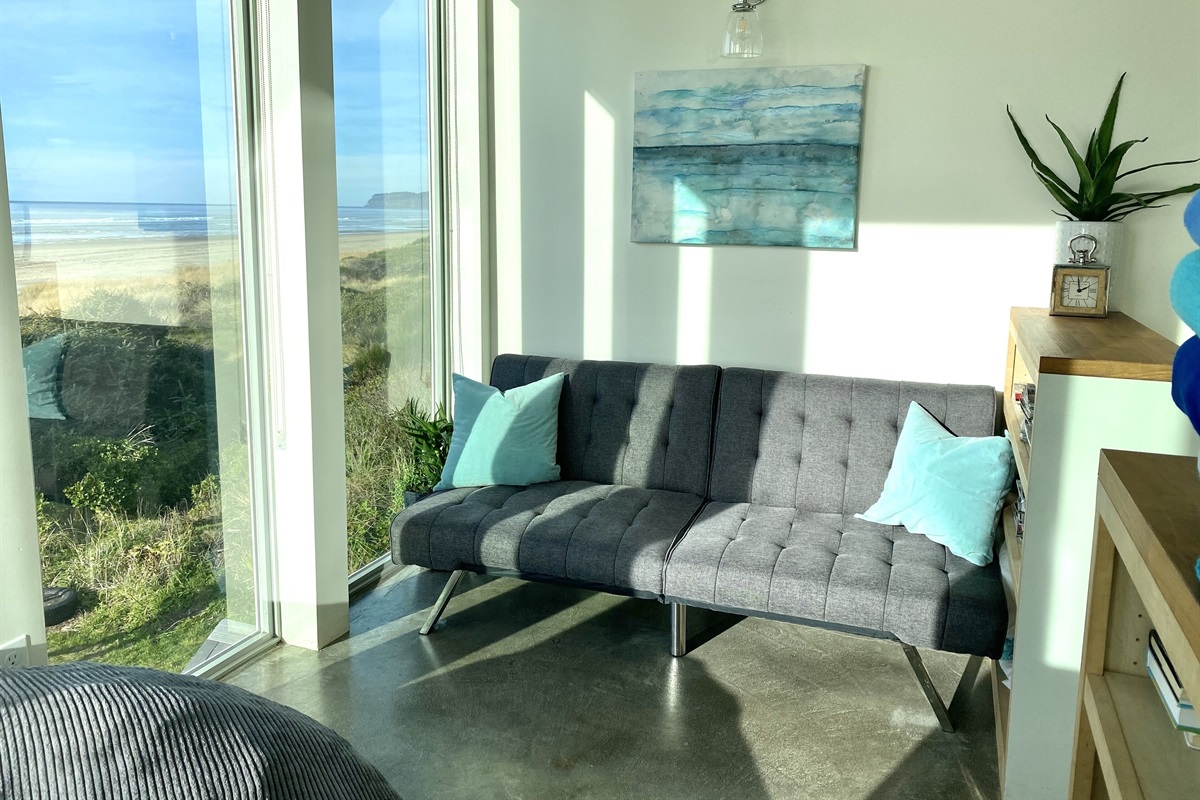 Relaxing Reading Room doubles as a kids hangout or away room.