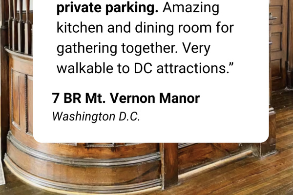 Here is a review from a recent group that stayed at our home