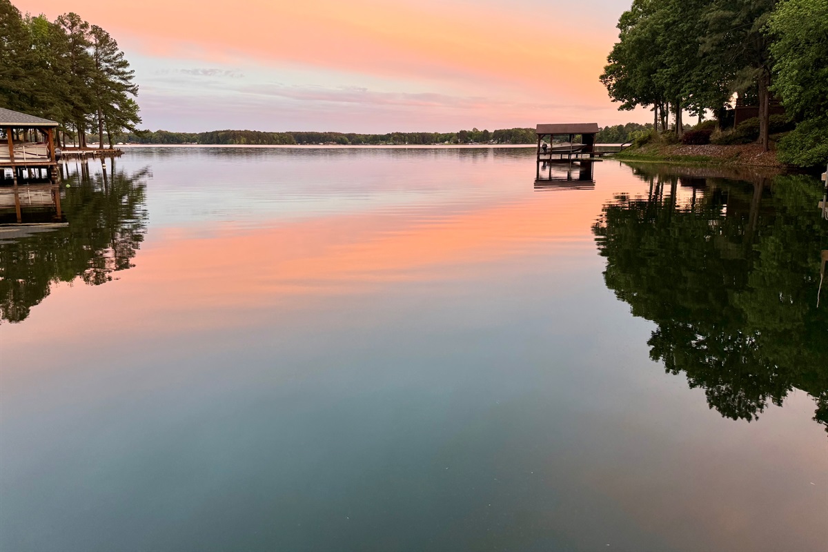 Beautiful views of the main lake at any time of the day