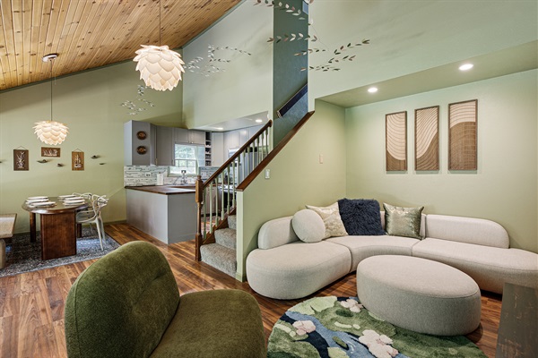 Step inside and experience the tranquility of the forest indoors.
