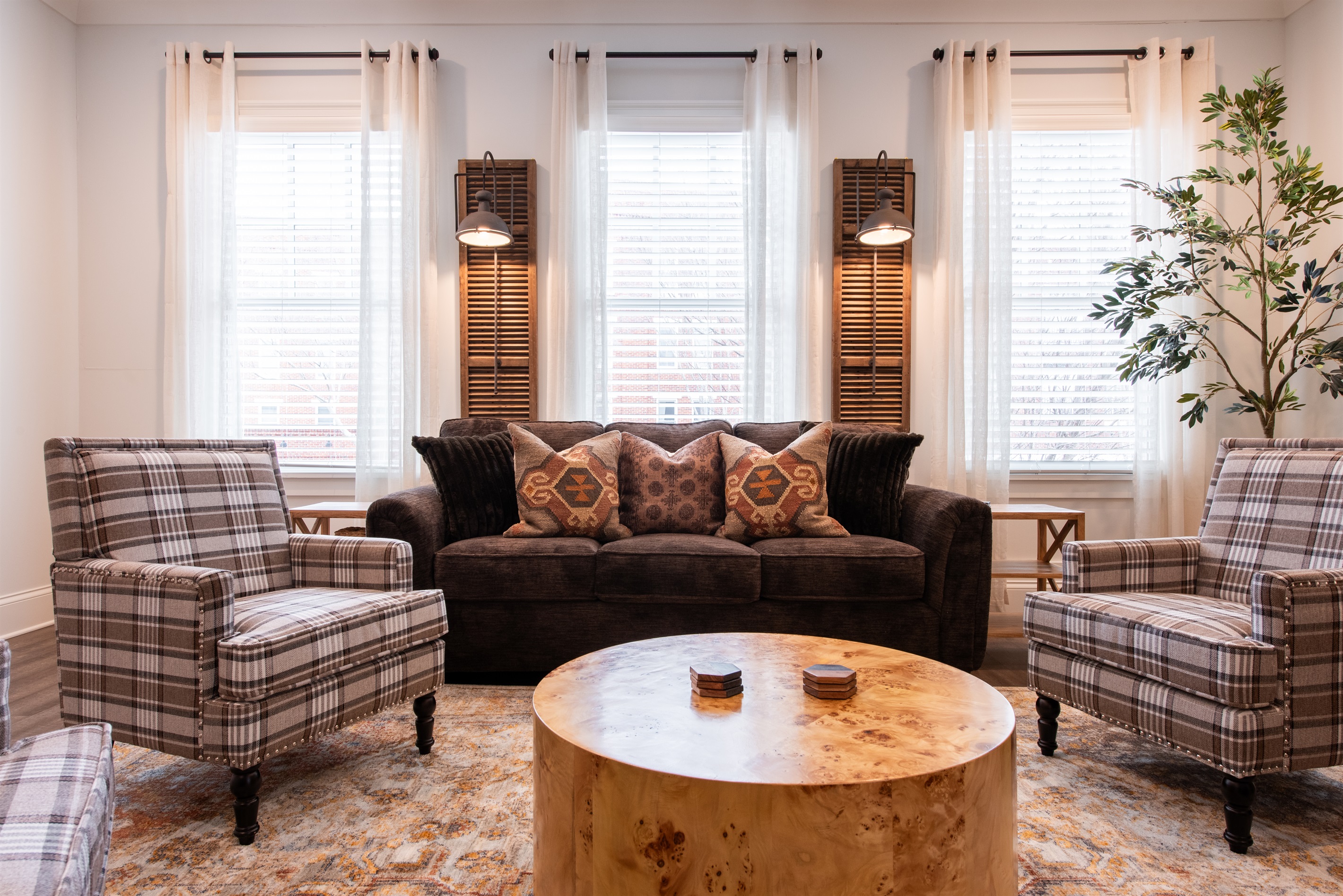 I love how these lamps bring a warm, cozy glow to the room.