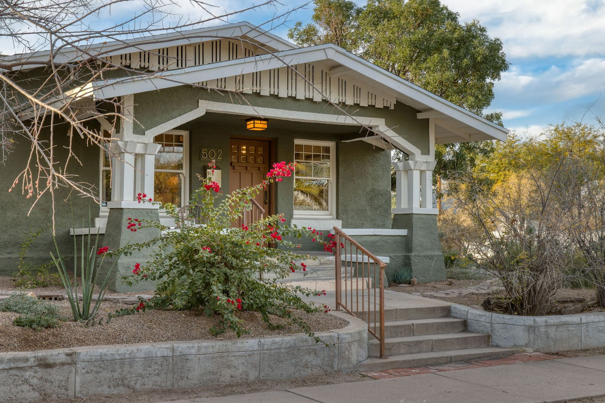private front porch with 2 chairs