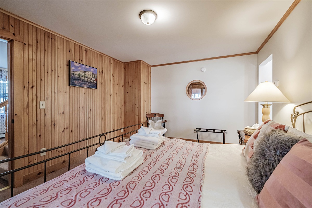 Convenient first-floor master with ensuite and large walk-in closet.