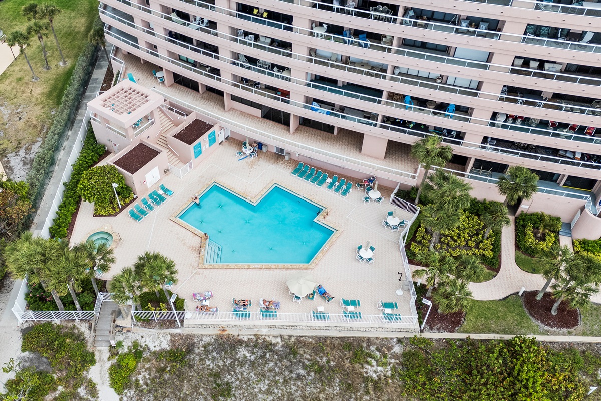 Saltwater pool and hot tub